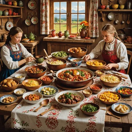 Готовые день: семейные кулинарные традиции в русской культуре
